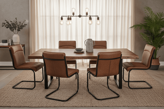 Billy Leather Dining Chair | Luxury Home Accessories | Heulog Glow
