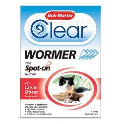 Bob Martin Clear Spot On Wormer - Cats & Kittens, 4tube | Luxury Home Accessories | Heulog Glow