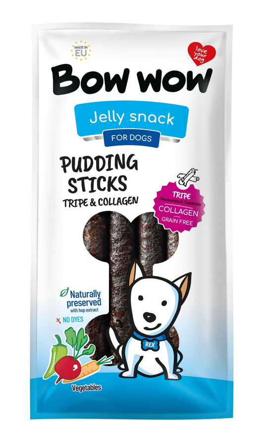 Bow Wow Pudding 6 Sticks Caramel 170g | Luxury Home Accessories | Heulog Glow