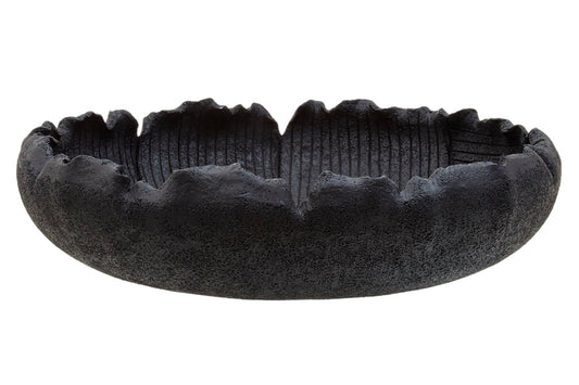 Broc Black Textured Bowl | Luxury Home Accessories | Heulog Glow