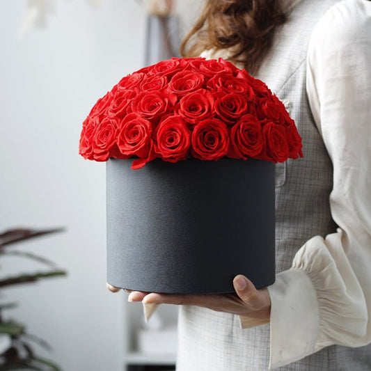 Bucket Rose Flower Box Valentine's Day Christmas Creative Gift | Luxury Home Accessories | Heulog Glow