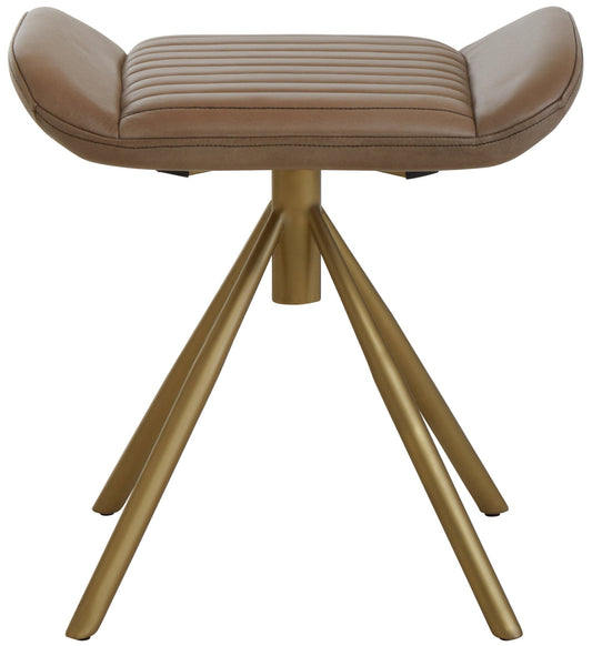 Buffalo Grey Leather Footstool | Luxury Home Accessories | Heulog Glow