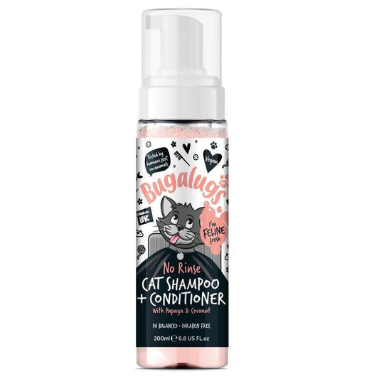 Bugalugs No Rinse Cat Shampoo + Conditioner | Luxury Home Accessories | Heulog Glow