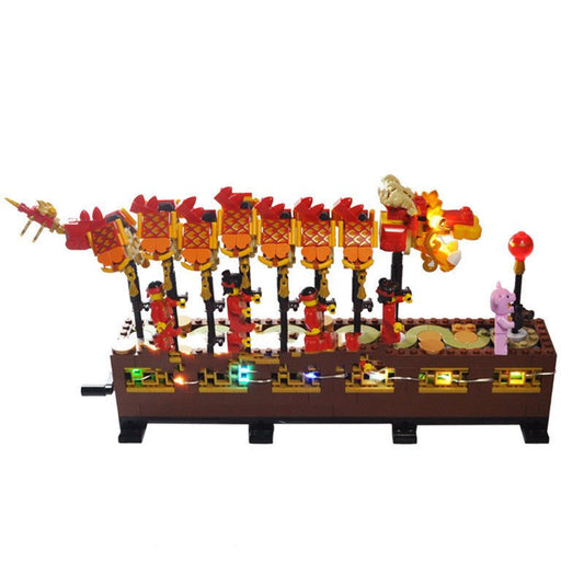 Building Block Lighting New Year Dragon Dance LED Lighting Group | Luxury Home Accessories | Heulog Glow