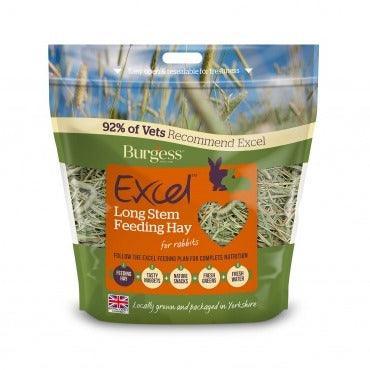 Burgess Excel Long Stem Feeding Hay 1kg | Luxury Home Accessories | Heulog Glow