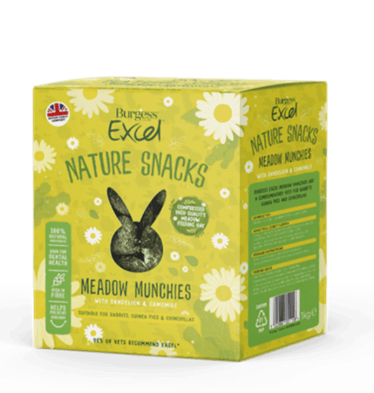 Burgess Excel Meadow Munchies Small Animal Treats 1KG | Luxury Home Accessories | Heulog Glow