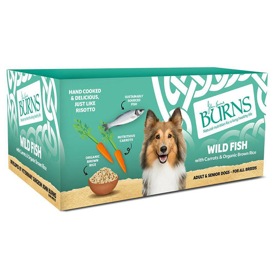 Burns Dog Tray Wild Fish 12x150g | Luxury Home Accessories | Heulog Glow