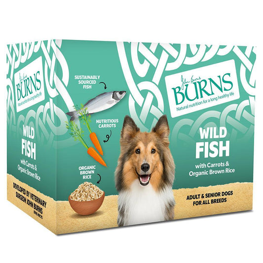 Burns Dog Tray Wild Fish 6x395g | Luxury Home Accessories | Heulog Glow