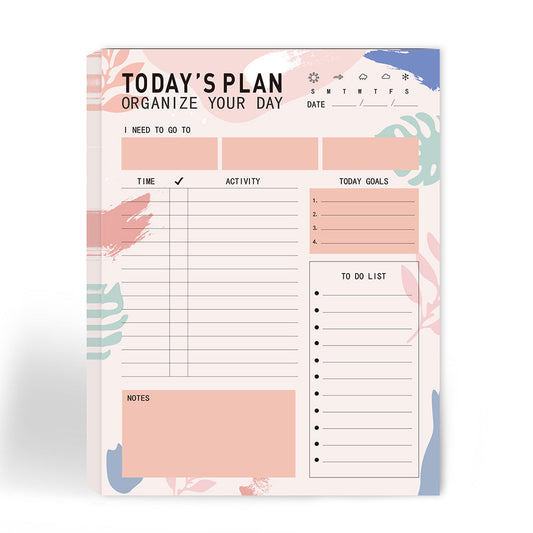 Daily, Weekly, Monthly Tear-Off Simple & Disciplined Planner For Time Management And Notes