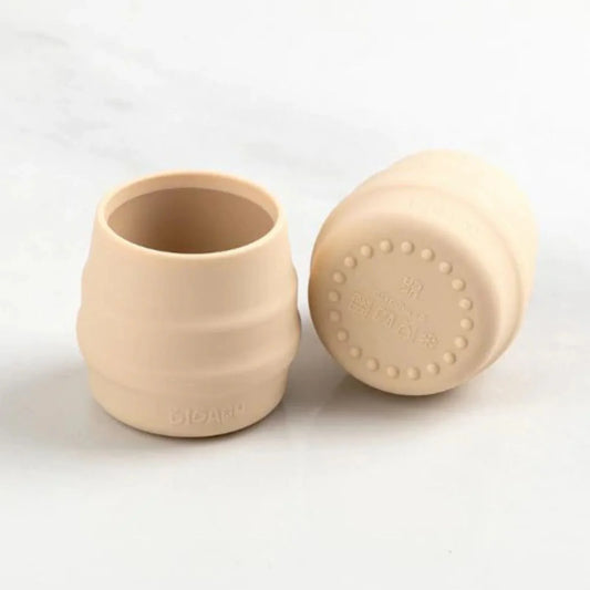 Bibado Sippit Silicone Open Training Cup 6+ months Pack of 2 - Fawn