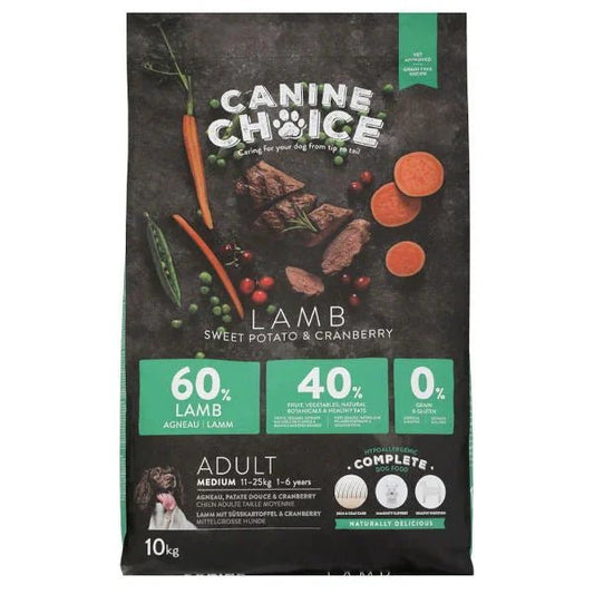 Canine Choice Super Premium Gf Medium Adult Dry Lamb 10kg | Luxury Home Accessories | Heulog Glow