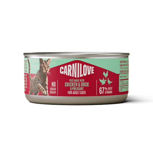 Carnilove Chicken, Duck & Pheasant Adult Cat 100g x 12 | Luxury Home Accessories | Heulog Glow