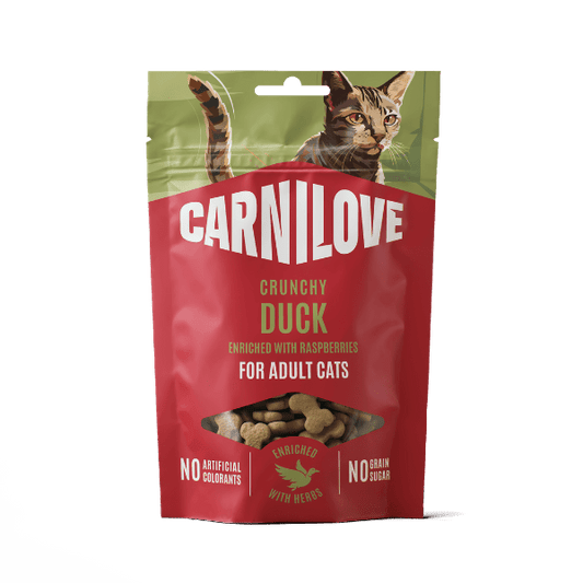 Carnilove Duck with Raspberries Crunchy Cat Treats (10x50g) | Luxury Home Accessories | Heulog Glow