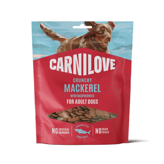 Carnilove Mackerel with Raspberries Crunchy Dog Treats 200g | Luxury Home Accessories | Heulog Glow