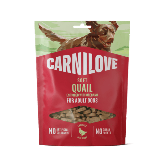 Carnilove Quail with Oregano Soft Dog Treats 200g | Luxury Home Accessories | Heulog Glow
