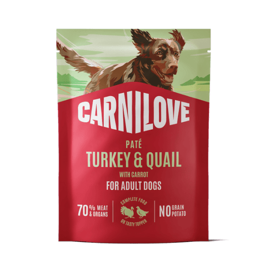 Carnilove Turkey & Quail with Carrot Dog 300g | Luxury Home Accessories | Heulog Glow