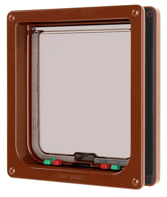 Cat Flap Brown Large 21x22.7cm | Luxury Home Accessories | Heulog Glow