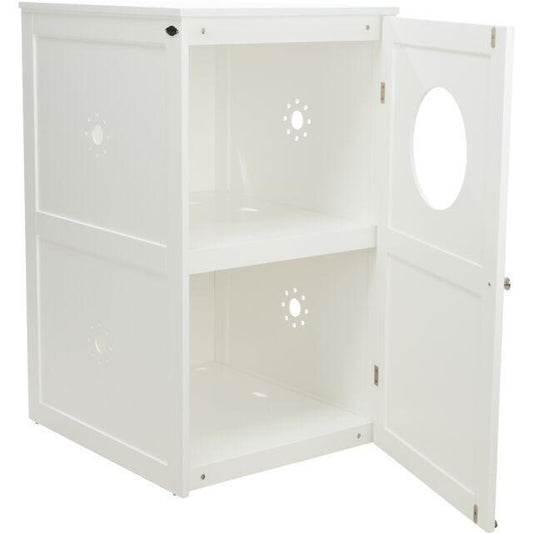 Cat house for litter box XL, 2 levels, MDF | Luxury Home Accessories | Heulog Glow