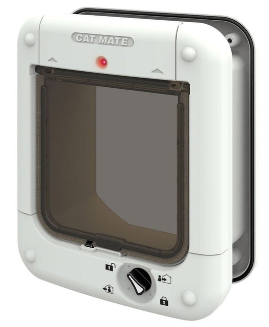 Cat Mate Microchip Cat Flap White | Luxury Home Accessories | Heulog Glow