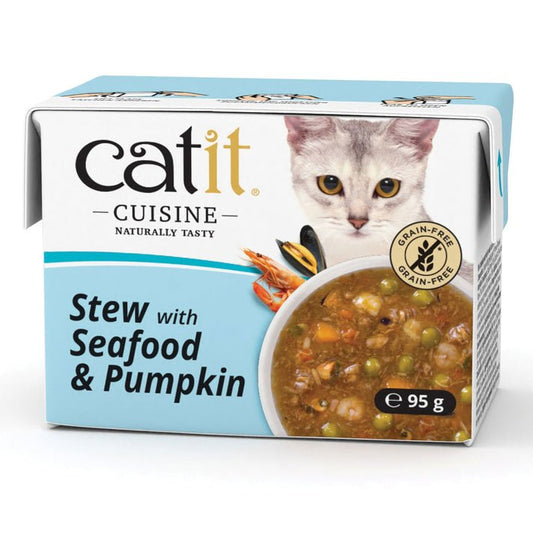 Catit Cuisine Seafood & Pumpkin 12x95g | Luxury Home Accessories | Heulog Glow