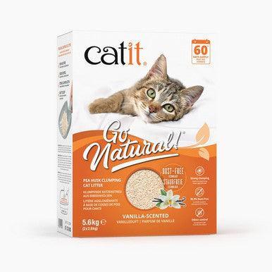 Catit Go Natural Pea Husk Clumping Cat Litter Vanilla 14L | Luxury Home Accessories | Heulog Glow