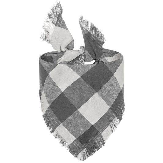 Check Pet Triangle Scarf Tassel Style Dog Scarf | Luxury Home Accessories | Heulog Glow