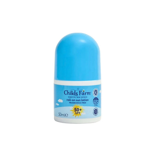 Childs Farm SPF50+ Roll On Fragrance Free Sun Lotion 50ml | Luxury Home Accessories | Heulog Glow