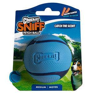 Chuckit! Sniff Fetch Ball Bacon Medium | Luxury Home Accessories | Heulog Glow