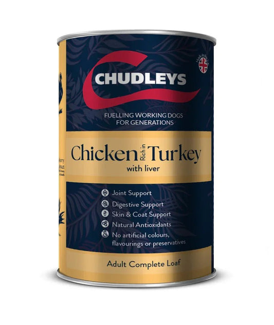 Chudleys Chicken, Turkey & Liver Wet 12x395g | Luxury Home Accessories | Heulog Glow