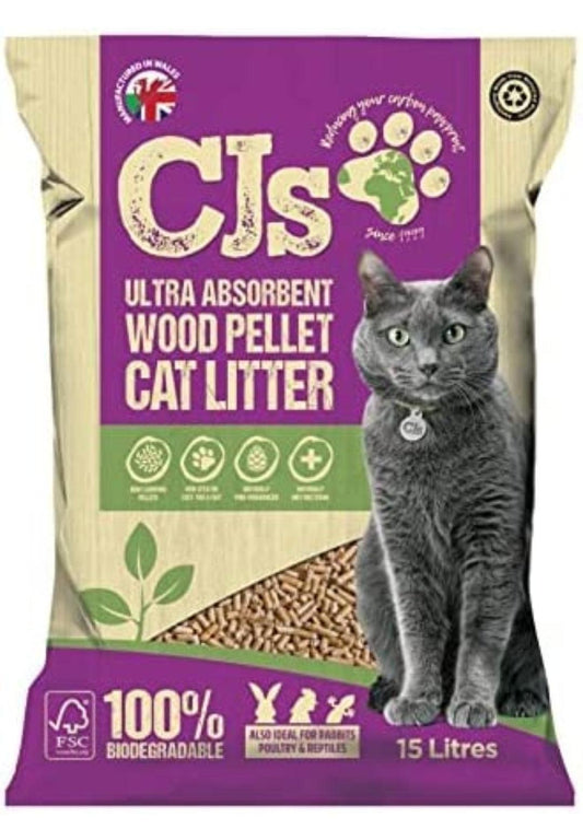 CJ's Ultra Wood Litter, 30ltr | Luxury Home Accessories | Heulog Glow