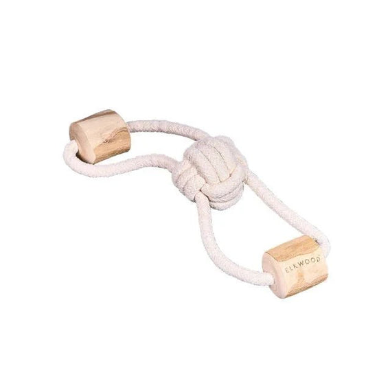 Coffee Wood Knot Dumbell Toy | Luxury Home Accessories | Heulog Glow