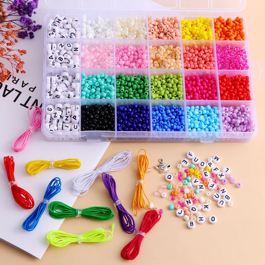 Colored Letter Beads Glass Rice Handmade Necklace | Luxury Home Accessories | Heulog Glow