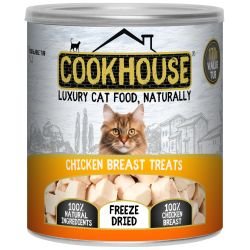 Cookhouse Cat Freeze Dried Chicken Breast Tub, 170g | Luxury Home Accessories | Heulog Glow