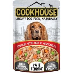 Cookhouse Dog Chicken With Beef & Veg Pate Terrine, 100g x 15 | Luxury Home Accessories | Heulog Glow