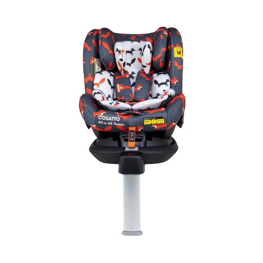 Cosatto All in All 360 Rotate i-Size Car Seat - Charcoal Mister Fox | Luxury Home Accessories | Heulog Glow