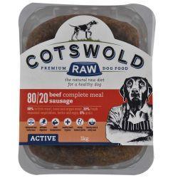Cotswold Raw Active Sausage Beef 500g | Luxury Home Accessories | Heulog Glow