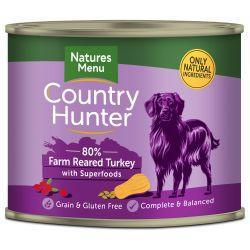 Country Hunter 80% Farm Reared Turkey with Superfoods, 6 x 600g | Luxury Home Accessories | Heulog Glow