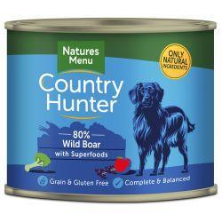 Country Hunter 80% Wild Boar with Superfoods, 6 x 600g | Luxury Home Accessories | Heulog Glow