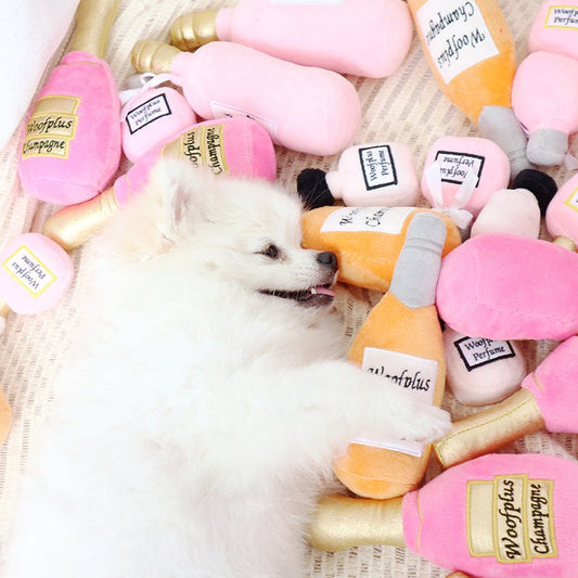 Creative Plush Wine Bottle Pet Toy | Luxury Home Accessories | Heulog Glow