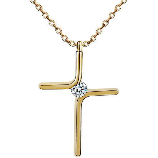 Cross Pendant New Simple Necklace Titanium Steel Plating | Luxury Home Accessories | Heulog Glow