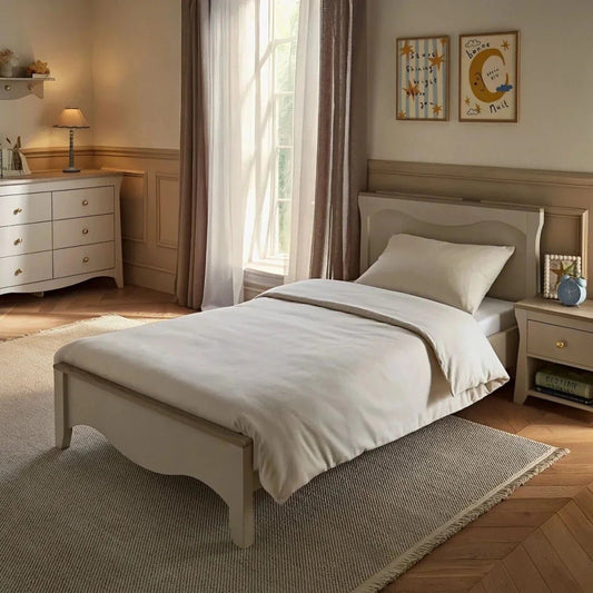 CuddleCo Clara Single Bed - Cashmere/Ash | Luxury Home Accessories | Heulog Glow