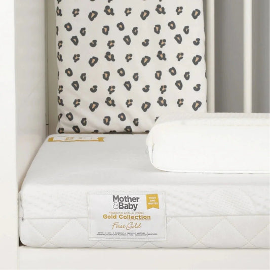 CuddleCo Mother&Baby First Gold Anti-Allergy Foam Cot Bed Mattress 140 x 70cm | Luxury Home Accessories | Heulog Glow