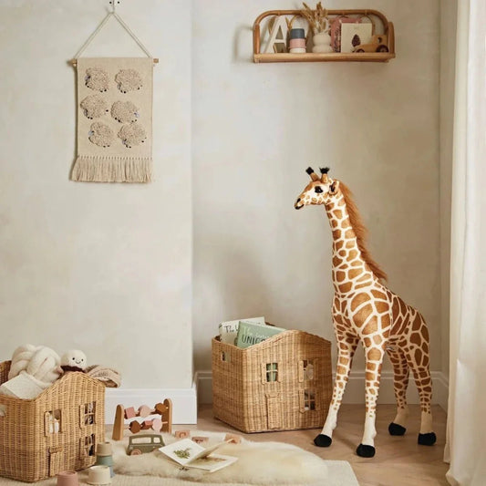 CuddleCo Small Standing Giraffe Stuffed Animal 100cm | Luxury Home Accessories | Heulog Glow