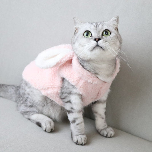 Cute Bunny Costume With Bunny Ears Vest For Autumn And Winter | Luxury Home Accessories | Heulog Glow