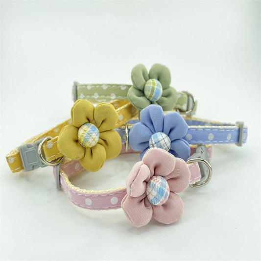 Cute Cartoon Flower Polka Dot Collar | Luxury Home Accessories | Heulog Glow