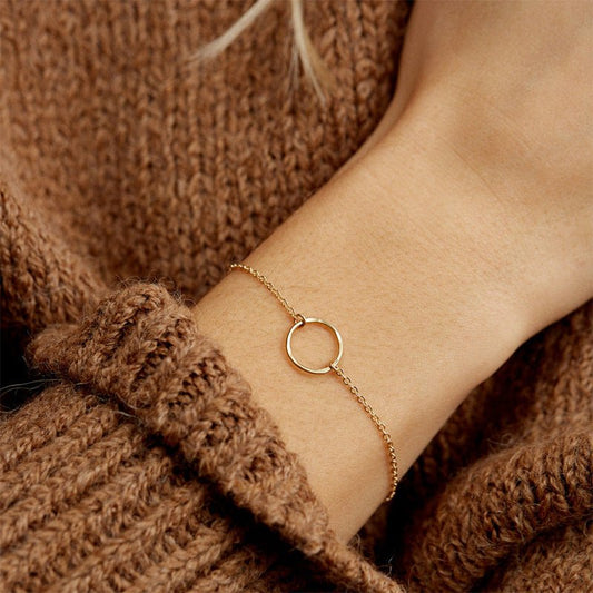 Dalia Gold Hoop Bracelet | Luxury Home Accessories | Heulog Glow