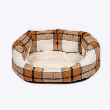 Danish Design Bowmore Sand Deluxe Slumber Bed Large 35 Inch | Luxury Home Accessories | Heulog Glow