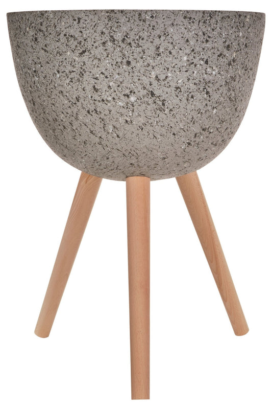 Darnell Large Grey Speckled Planter | Luxury Home Accessories | Heulog Glow