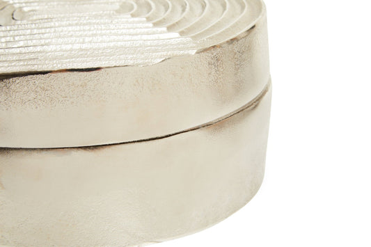 Dax Large Silver Box | Luxury Home Accessories | Heulog Glow