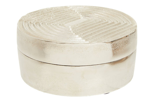 Dax Large Silver Box | Luxury Home Accessories | Heulog Glow